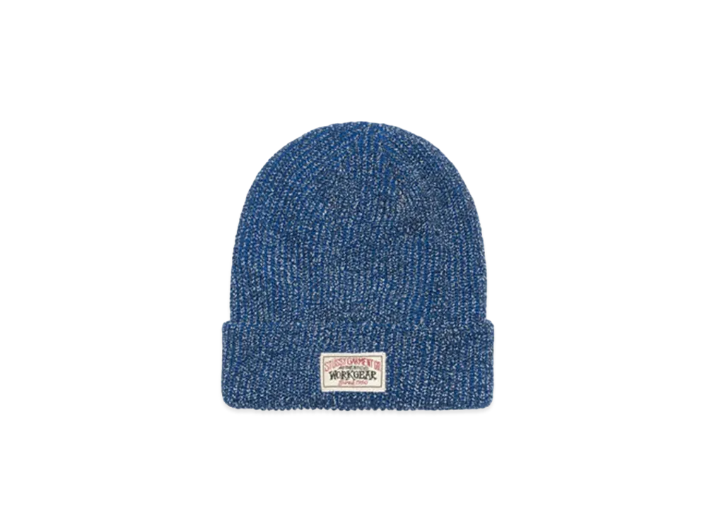 Stussy Cuff Beanie Reflective Yarn "Royal"