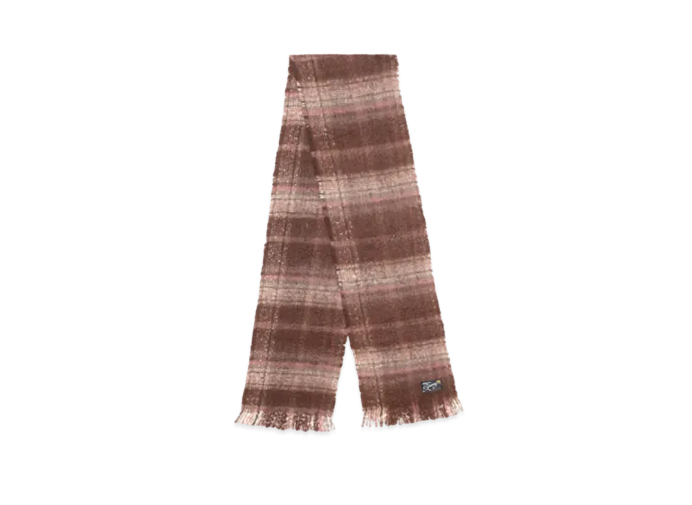 Stussy Plaid Scarf "Burgundy Plaid"