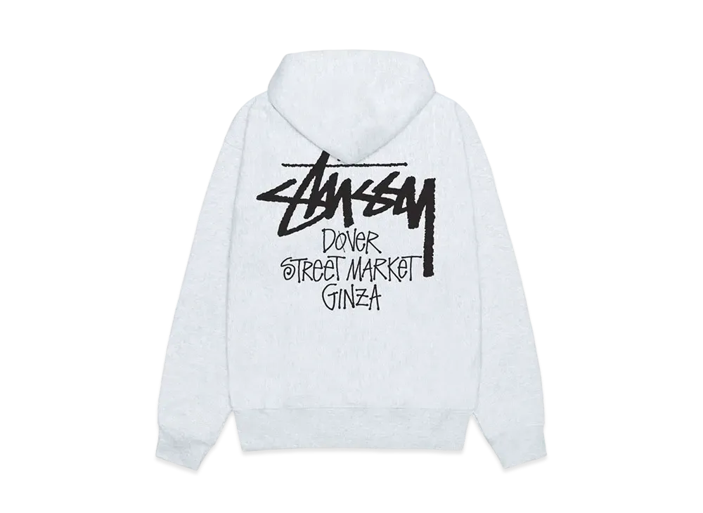 Stussy x Dover Street Market Ginza Hoodie "Ash Grey"