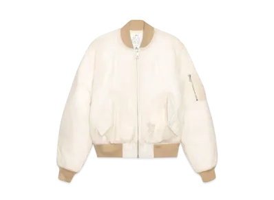 Stussy Waxed Built Bomber Jacket "Cream"