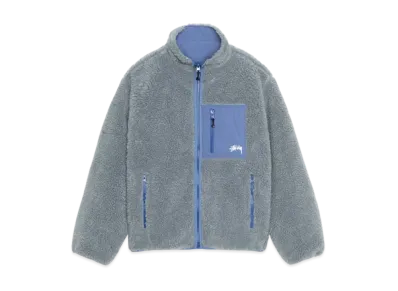 Stussy Sherpa Reversible Jacket "Bluestone"