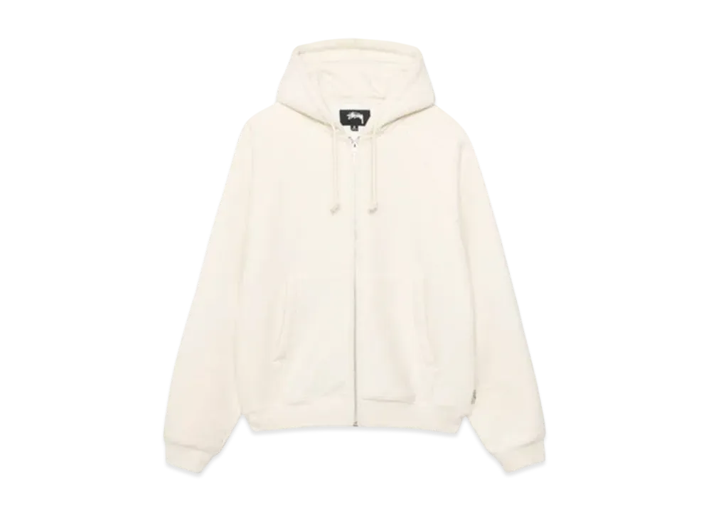 Stussy Fleece Raglan Zip Hoodie "Natural"