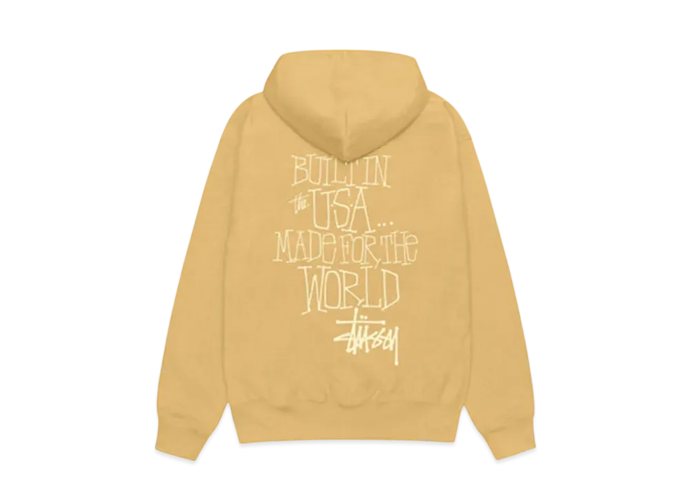 Stussy Built In Usa Hoodie "Curry"
