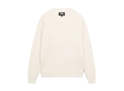 Stussy Waffle Knit Cashmere Crew "Natural"