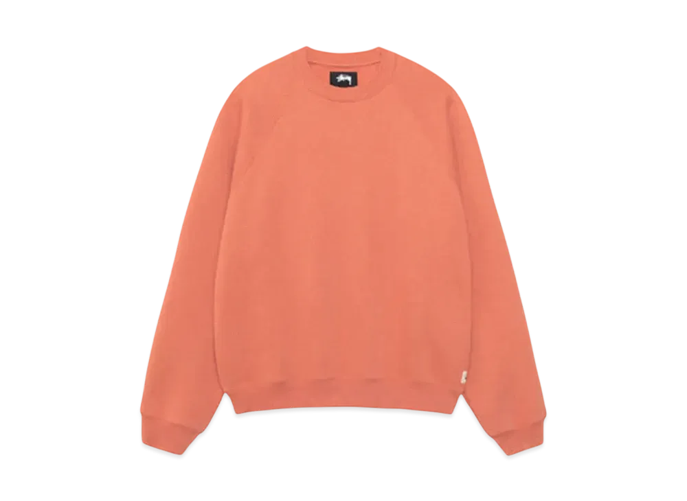 Stussy Fleece Raglan Crew "Brick"