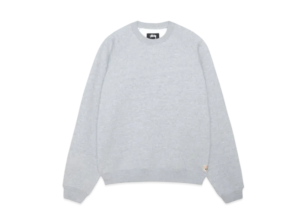 Stussy Fleece Raglan Crew "Grey Heather"