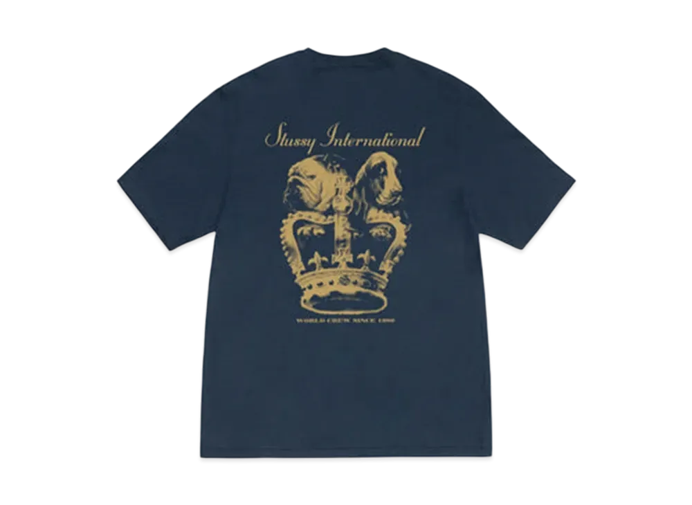 Stussy Dog Crown Tee "Navy"