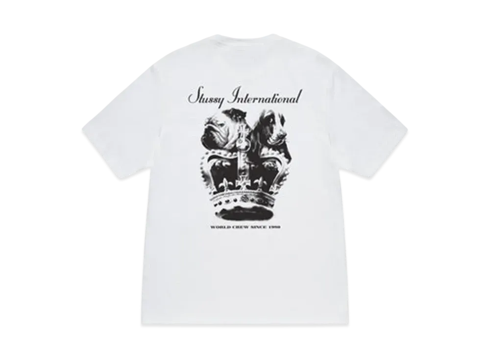 Stussy Dog Crown Tee "White"