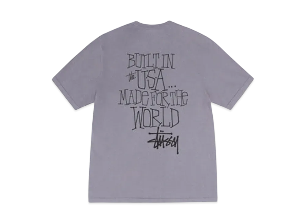 Stussy Built In Usa Tee Pigment Dyed "Shark"