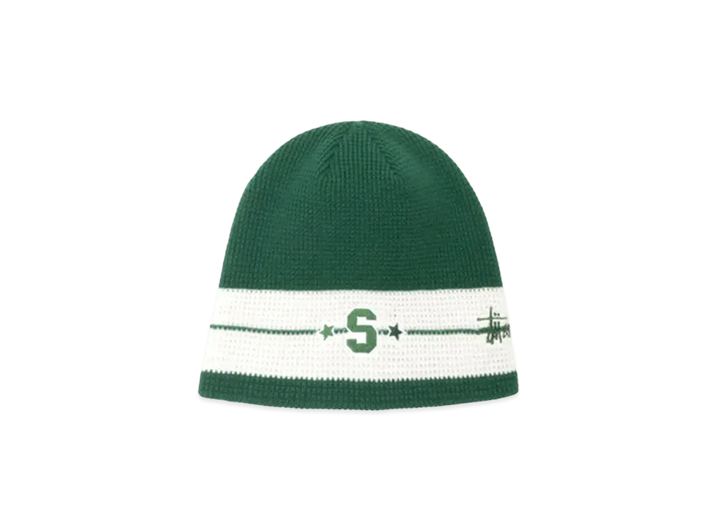 Stussy Skullcap Varsity Star Stripe "Willow"