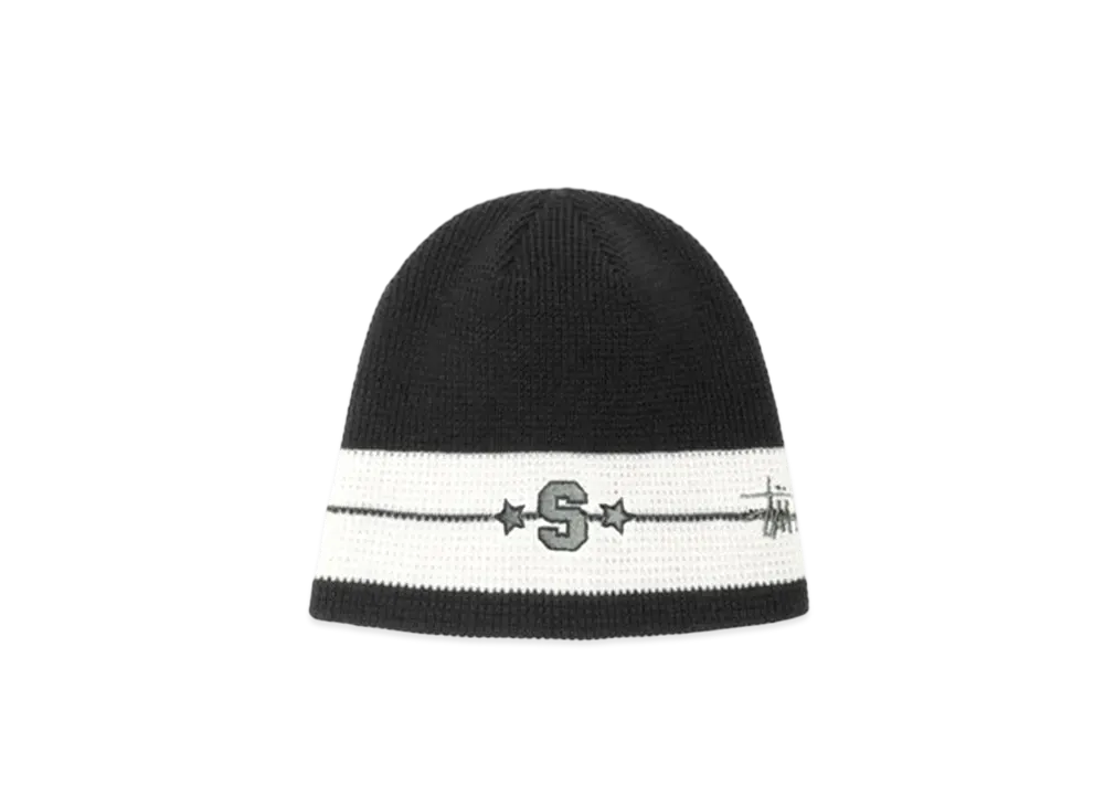 Stussy Skullcap Varsity Star Stripe "Black"