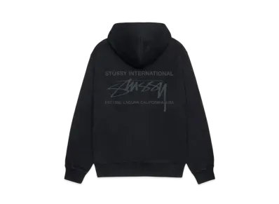 Stussy Smooth International Hoodie Pigment Dyed "Black"