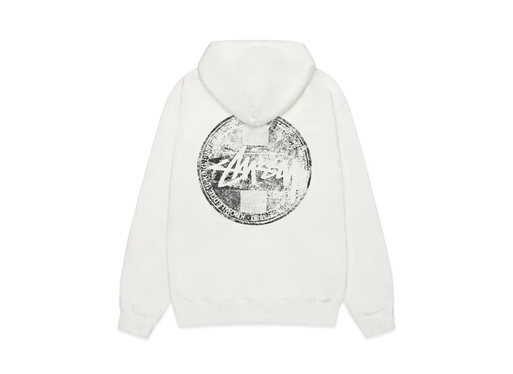 Stussy Dot Stamp Hoodie Pigment Dyed "Natural"