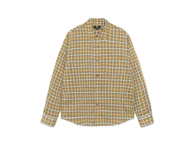 Stussy Matthew Shirt Printed Plaid "Gold"