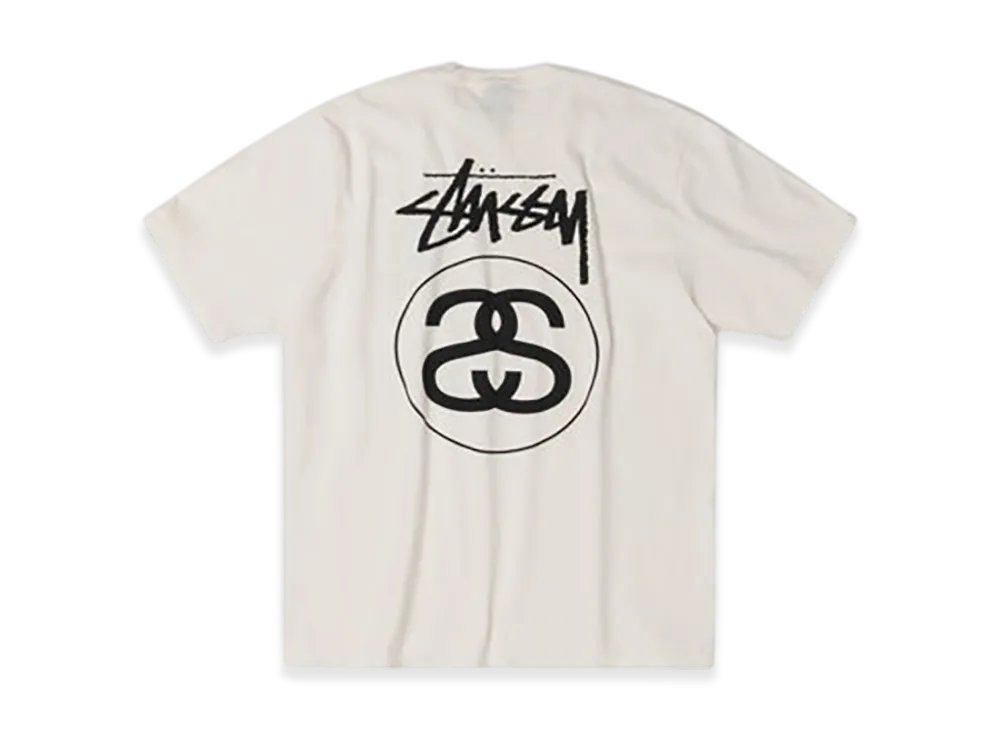 ステューシー ストックリンク Tシャツ ピグメントダイ "ナチュラル"