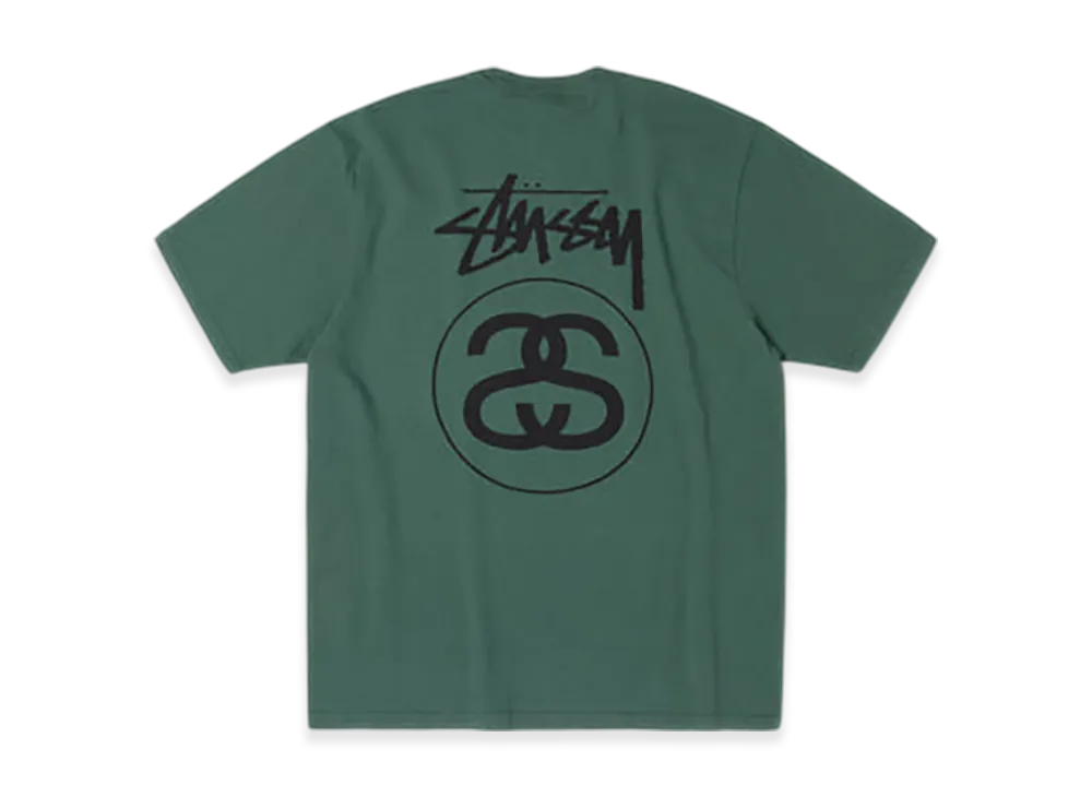 Stussy Stock Link Tee Pigment Dyed "Pine"