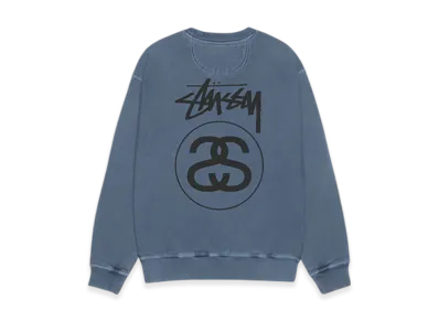 Stussy Stock Link Crew Pigment Dyed "Navy"