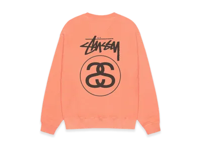 Stussy Stock Link Crew Pigment Dyed "Sherbert"