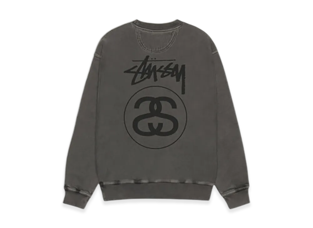 Stussy Stock Link Crew Pigment Dyed "Black"