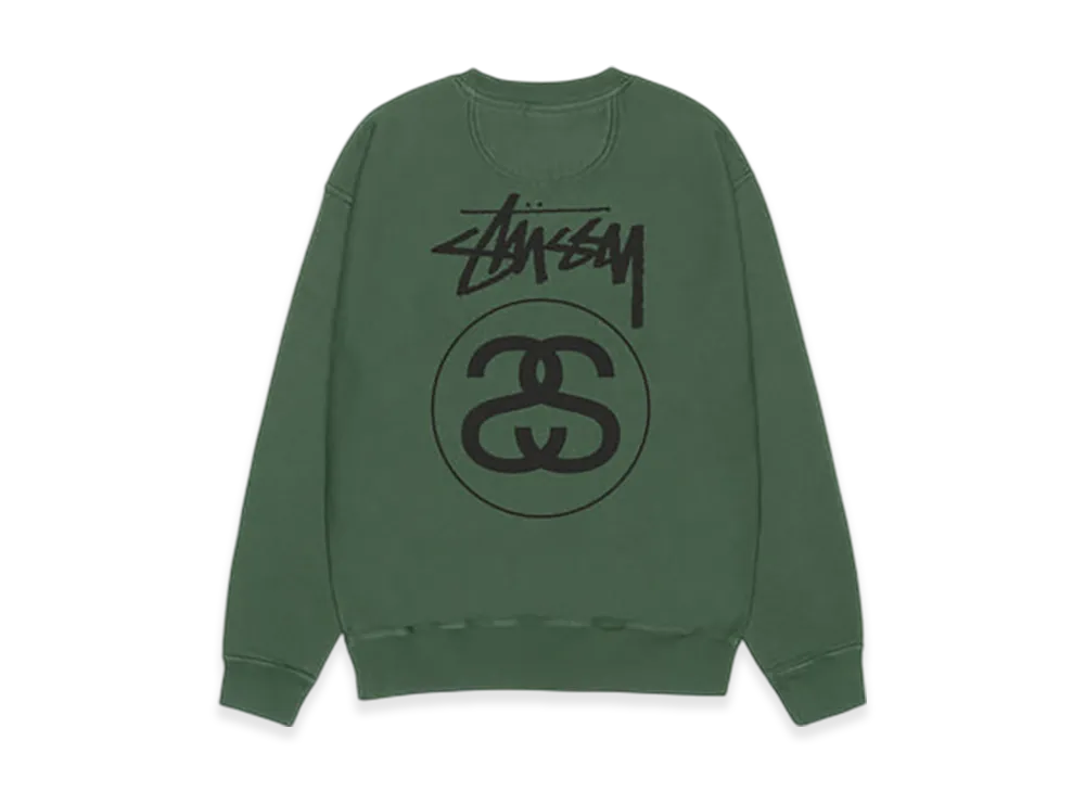 Stussy Stock Link Crew Pigment Dyed 