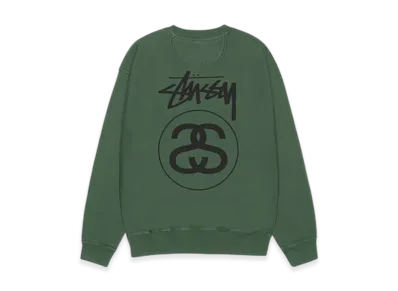 Stussy Stock Link Crew Pigment Dyed "Pine"
