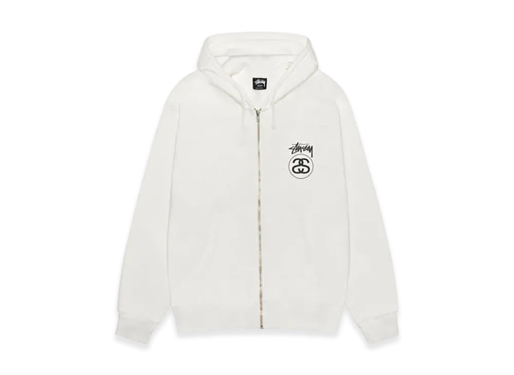 Stussy Stock Link Zip Hoodie Pigment Dyed "Natural"