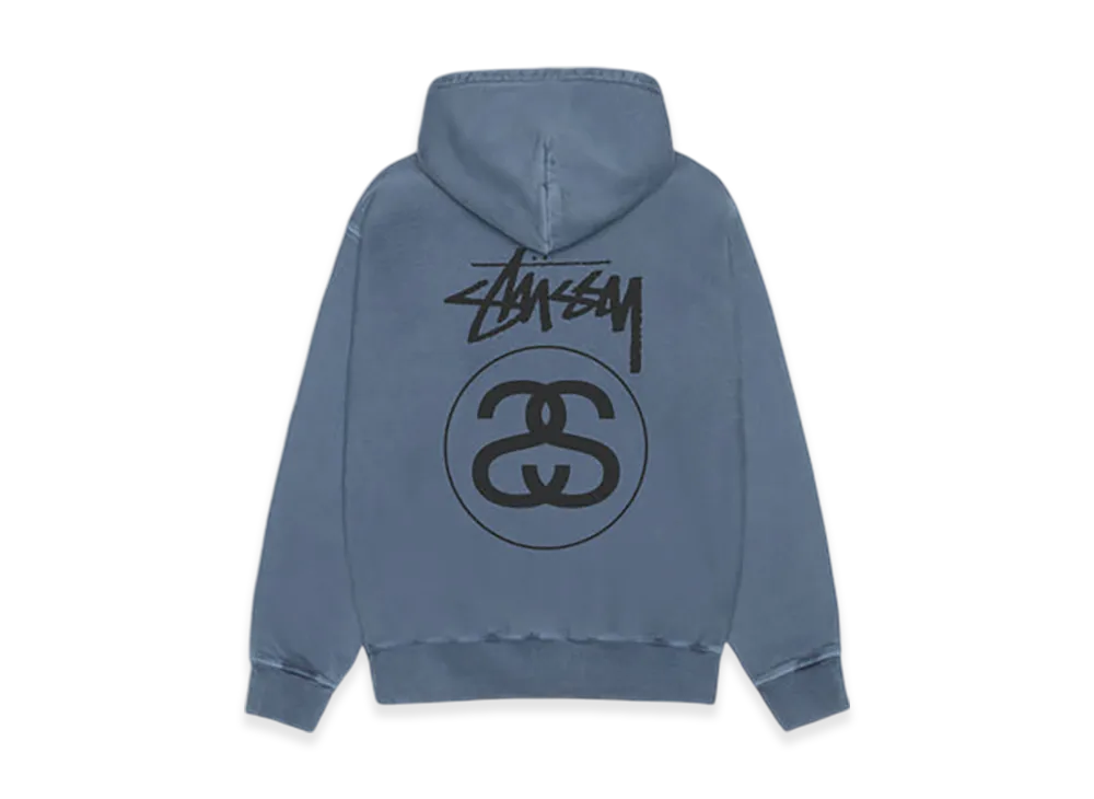 Stussy Stock Link Hoodie Pigment Dyed "Navy"