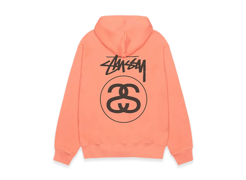 Stussy Stock Link Hoodie Pigment Dyed "Sherbert"