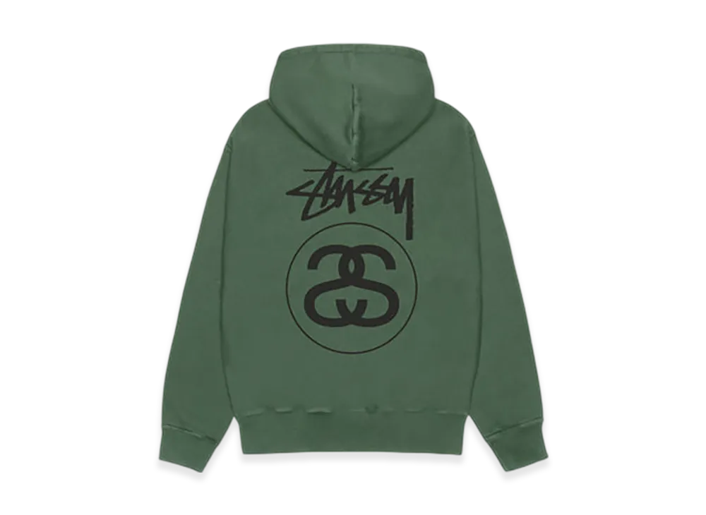 Stussy Stock Link Hoodie Pigment Dyed "Pine"