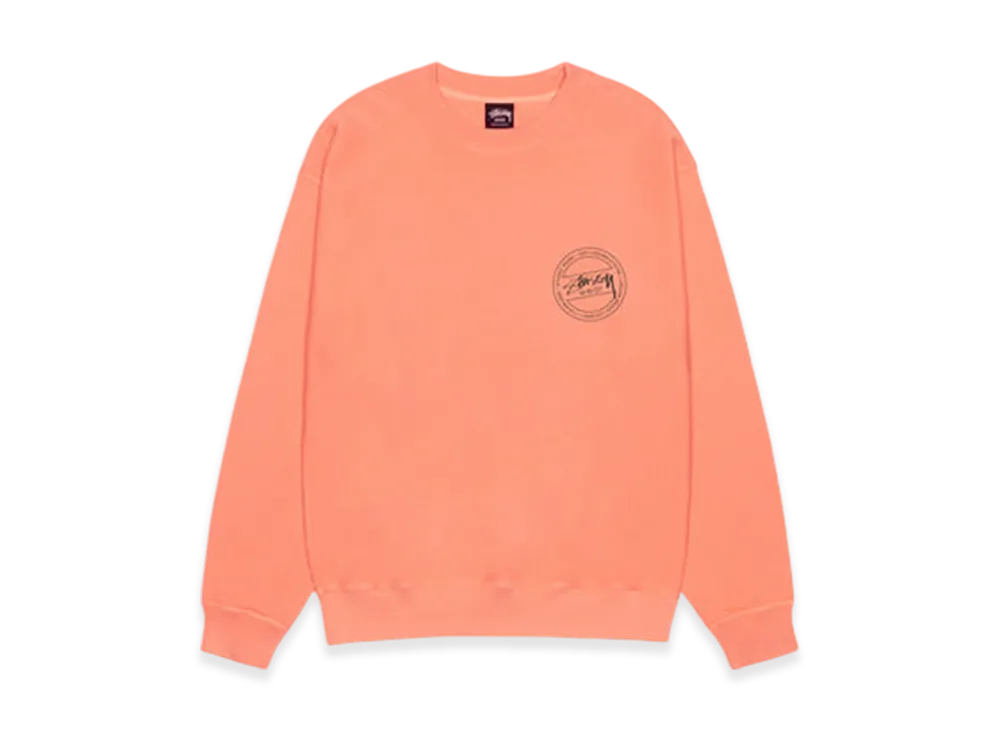Stussy Wear Crew Pigment Dyed "Sherbert"
