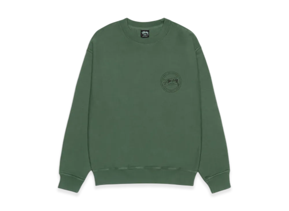 Stussy Wear Crew Pigment Dyed "Pine"