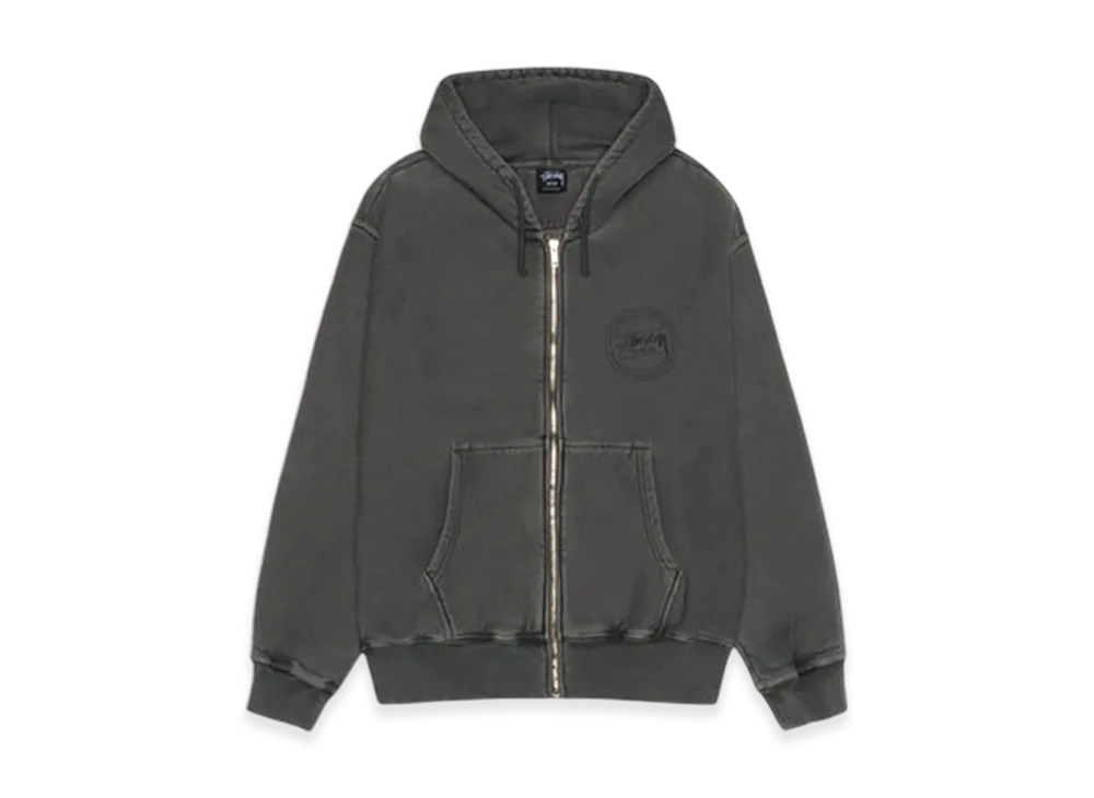 Stussy Wear Zip Hoodie Pigment Dyed "Black"