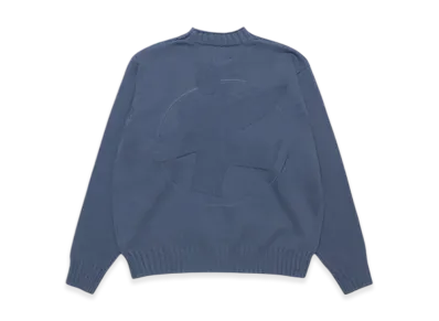 Stussy Surfman Mock Sweater "Washed Blue"