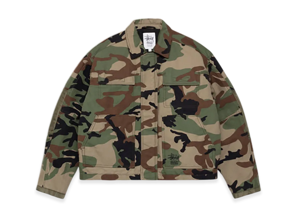 Stussy Utility Work Jacket "Woodland Camo"