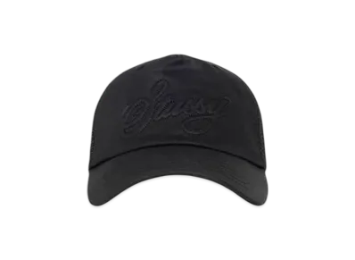Stussy Cursive Stitch Snapback Trucker "Black"