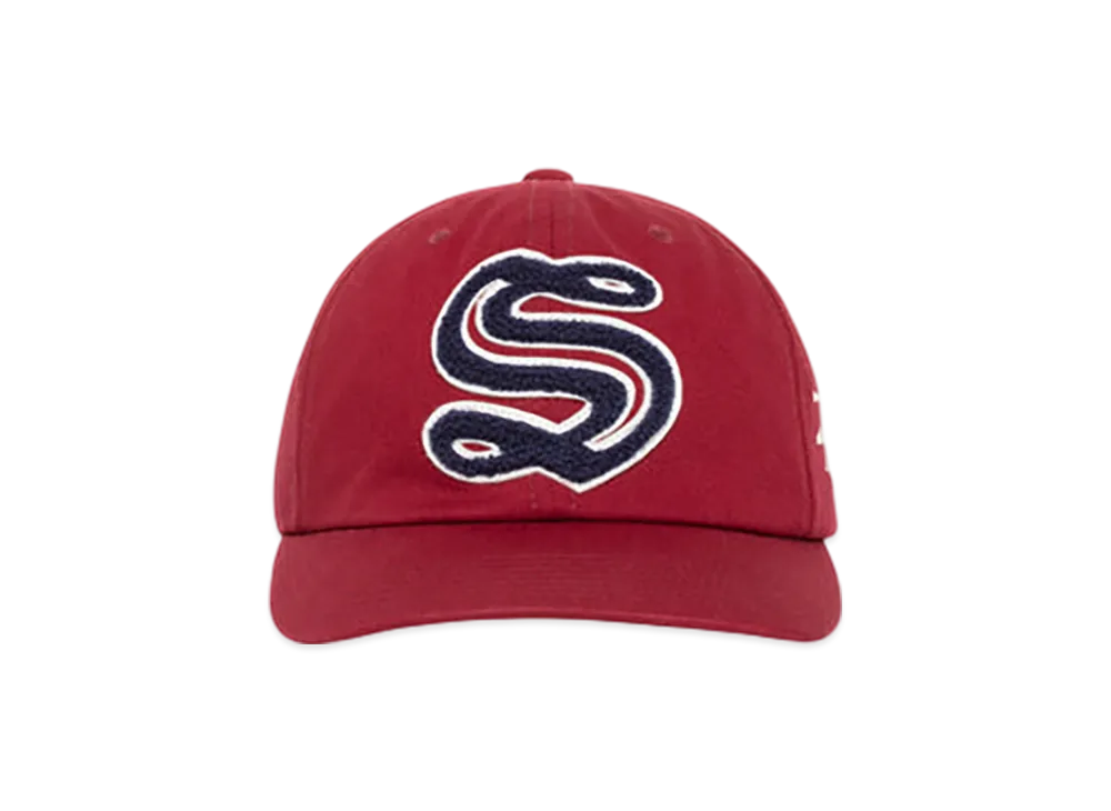 Stussy Mid-Depth Chenille S Snapback "Wine"