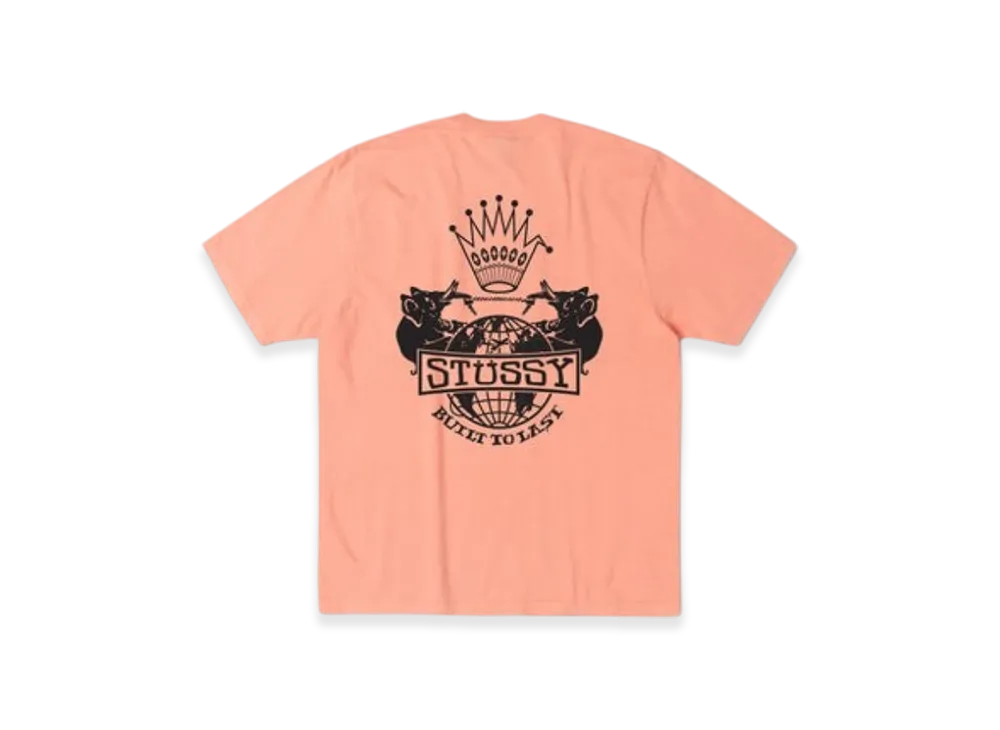 Stussy Built To Last Tee Pigment Dyed "Sherbert"
