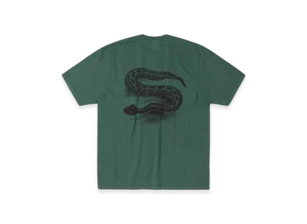 Stussy Serpent Tee Pigment Dyed "Pine"