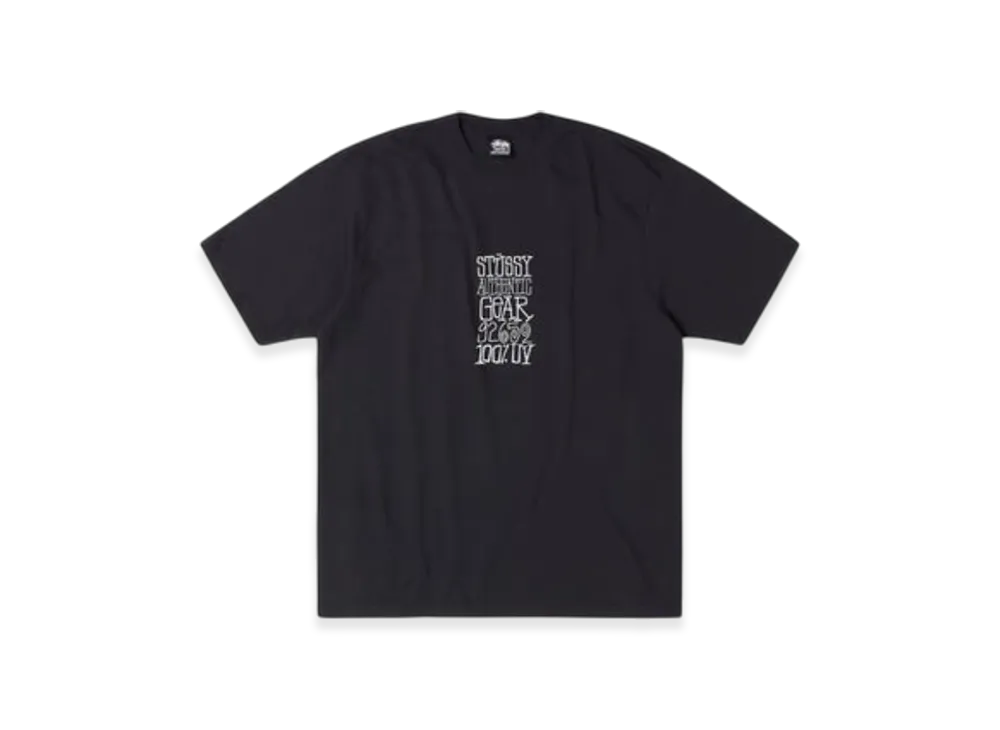 Stussy Authentic Gear Tee Pigment Dyed "Black"