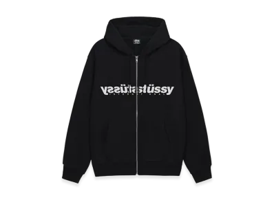 Stussy Mirror Zip Hoodie "Black"