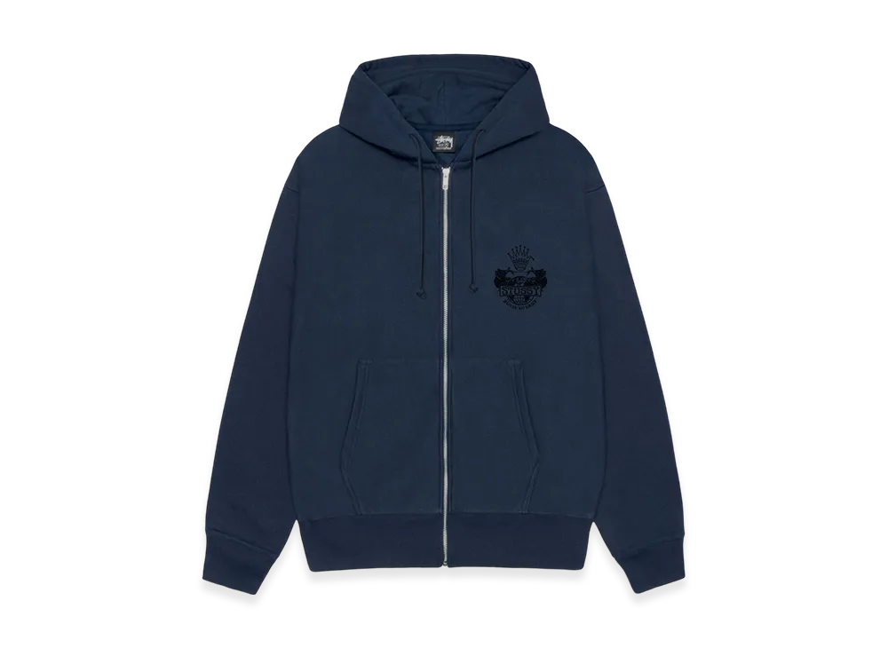 Stussy Built To Last Zip Hoodie "Navy"