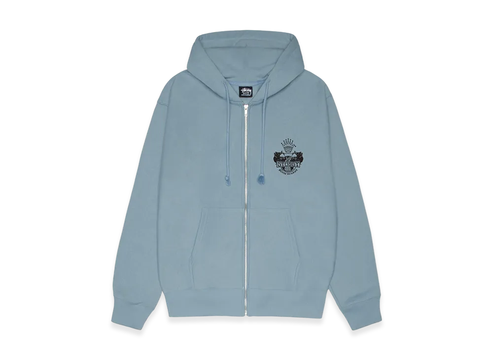 Stussy Built To Last Zip Hoodie "Slate"