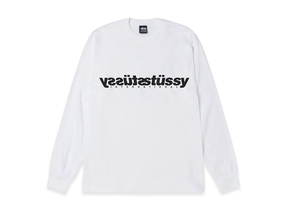 Stussy Mirror LS Tee "White"