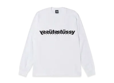 Stussy Mirror LS Tee "White"