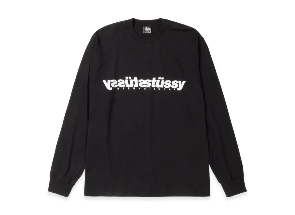 Stussy Mirror LS Tee "Black"