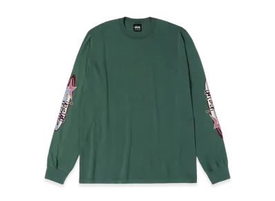 Stussy Two Star LS Tee Pigment Dyed "Pine"