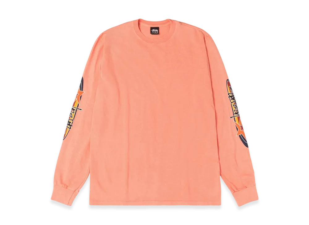 Stussy Two Star LS Tee Pigment Dyed "Sherbert"