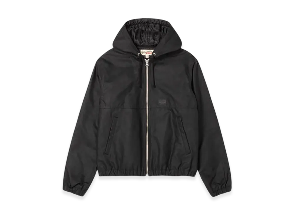 ステューシー ワックスド コットン ワークジャケット "ブラック"