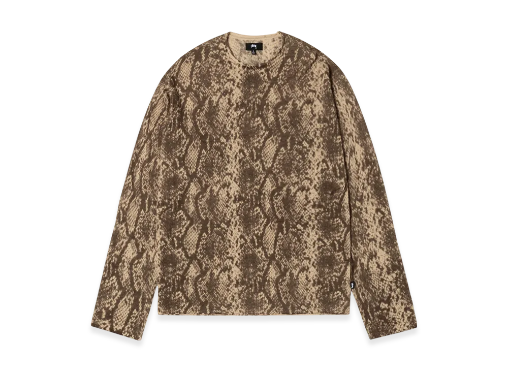 Stussy Python Knit Crew "Khaki"