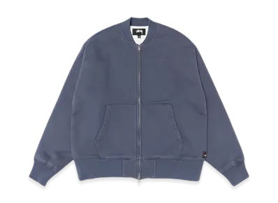 Stussy Thermal Lined Fleece Zip "Faded Blue"